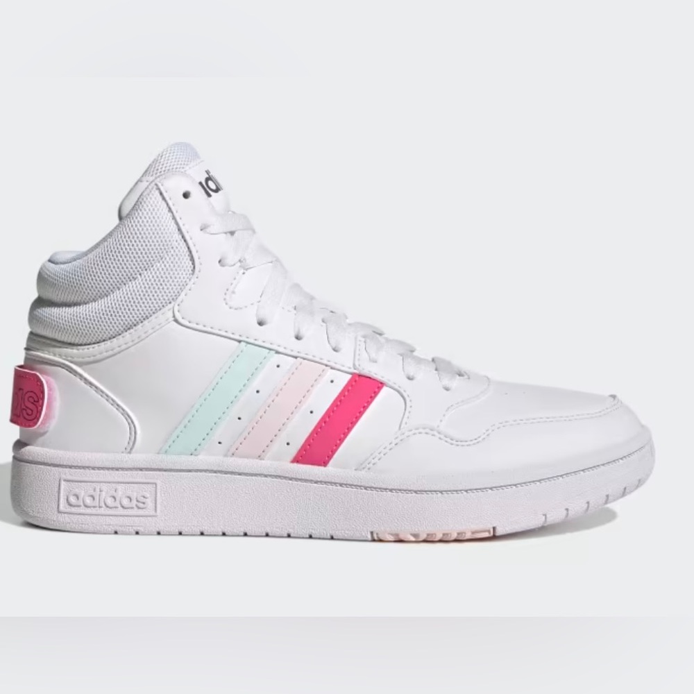 adidas Women's White and Pink Sneakers
